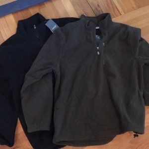 Quarter zip fleece jackets